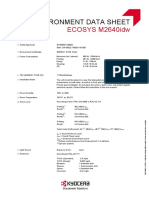 Environment Data Sheet: ECOSYS M2640idw