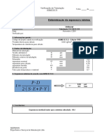 Verificação de Tubulação - Espessura Mínima ASME B31