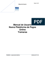 Manual - Plataforma de Pagos Tramarsa