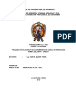 NIVELACION Y SECCIONAMIENTO DE CANAL DE IRRIGACION,  PAMPA DEL ARCO.docx