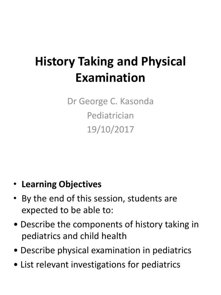 History Taking and Physical Examination, Level 5 PDF Physical