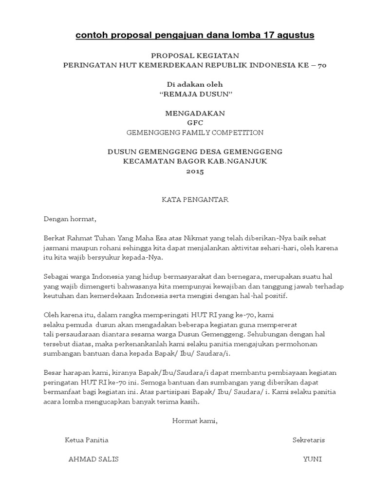 Proposal 17 Agustus