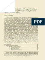 Regulating The Internet of Things - First Steps Toward Managing Discrimination Privacy Security and Consent