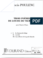 POULENC Francis Trois Poemes PDF