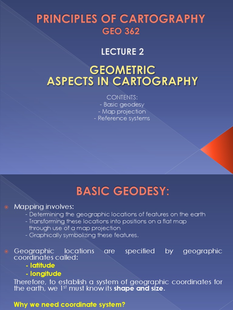 Chapter 2 - Geometric Aspects | PDF | Latitude | Longitude