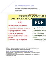 SILA-20 Errores Comunes Con Las PREPOSICIONES en Inglés (Incluye PDF