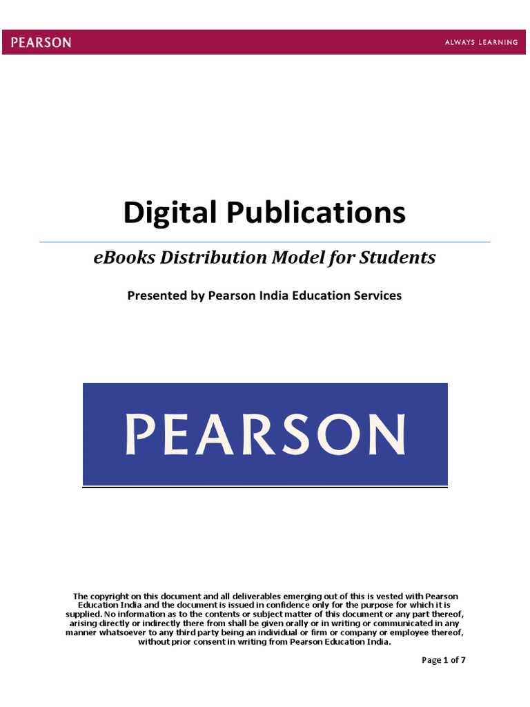 Ebooks - Student Distribution Model | PDF | Publishing | E Books