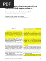 Ensino-pesquisa-extensão - Um Exercício de Indissociabilidade Na Pós-graduação