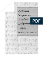 Selected Papers On Analysis of Algorithms (Donald E Knuth)