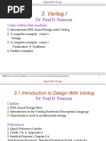 Verilog I: Dr. Paul D. Franzon