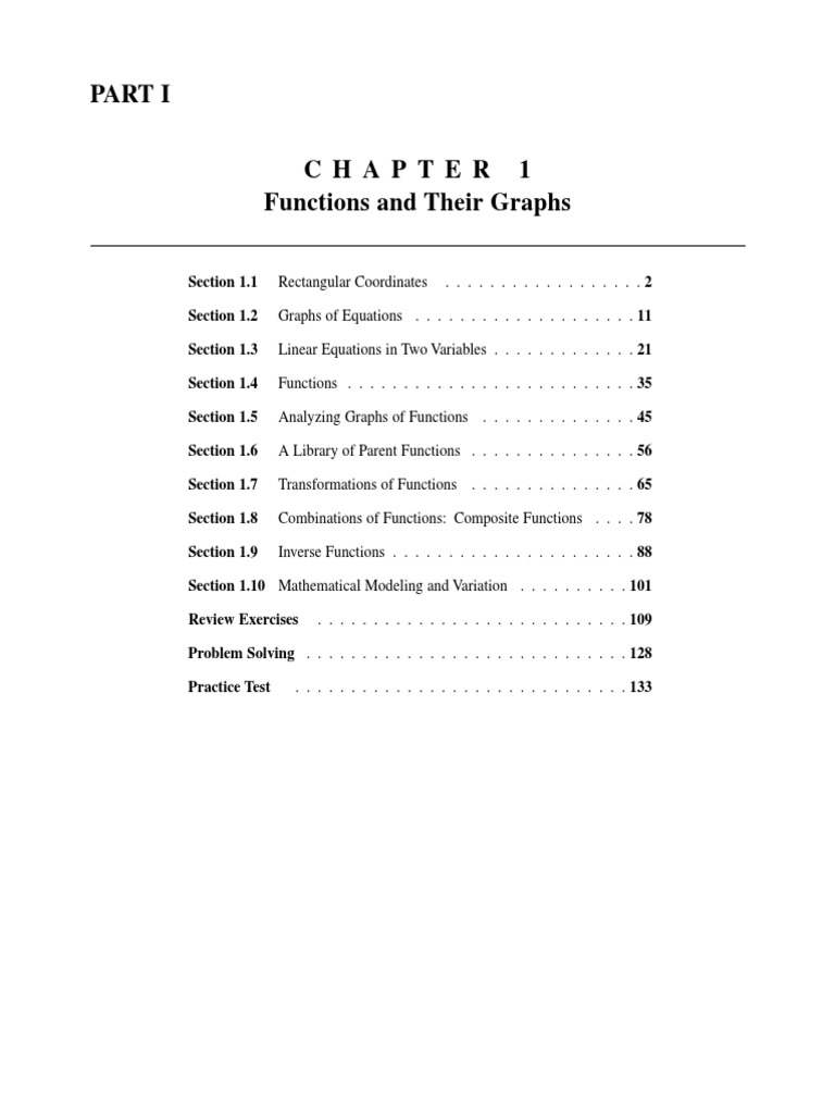 Functions and Graphs Overview | PDF | Cartesian Coordinate System ...