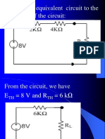 Connect The Equivalent Circuit To The Remainder of The Circuit