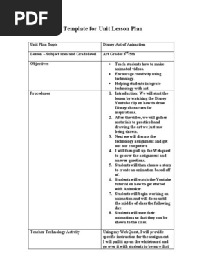 unit lesson plan 