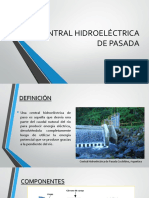 Central Hidroeléctrica de Pasada: Definición, Componentes y Funcionamiento