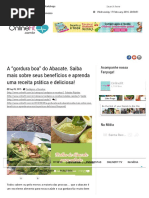 A “Gordura Boa” Do Abacate