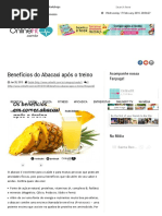 Benefícios Do Abacaxi Após o Treino