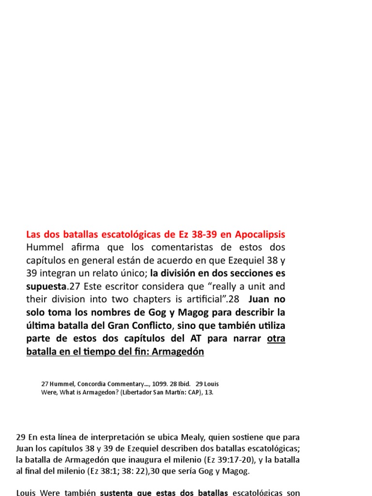 Gog Y Magog Exel777 Pptx Armagedon Libro De Revelacion