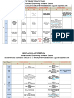 Time Table -Second Periodical