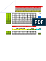 Planilha Lotofácil - Desdobramento Com 25 Dezenas em Grupos de 5