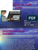 Presentation of Touch Screen