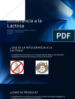 Intolerancia a La Lactosa