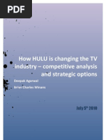 Download How HULU is changing the TV industry  competitive analysis and strategic options by Deepak_Agarwal_1889 SN36578244 doc pdf