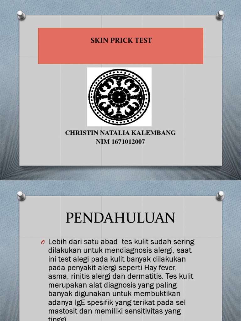 Skin Prick Test untuk Diagnosis Alergi | PDF