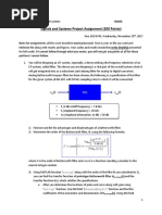 Signals and Systems Project Assignment (200 Points) : Name