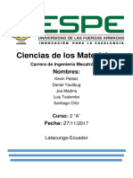 Informe Ciencias de Los Materiales