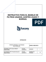 HSEQ-In-015 Instructivos Para El Manejo de Filtros Usados, Aceite Usado y Borras v 1