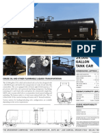 29,000 Gallon Tank Car: Dimensions (Approx.)