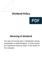 Dividend Policy