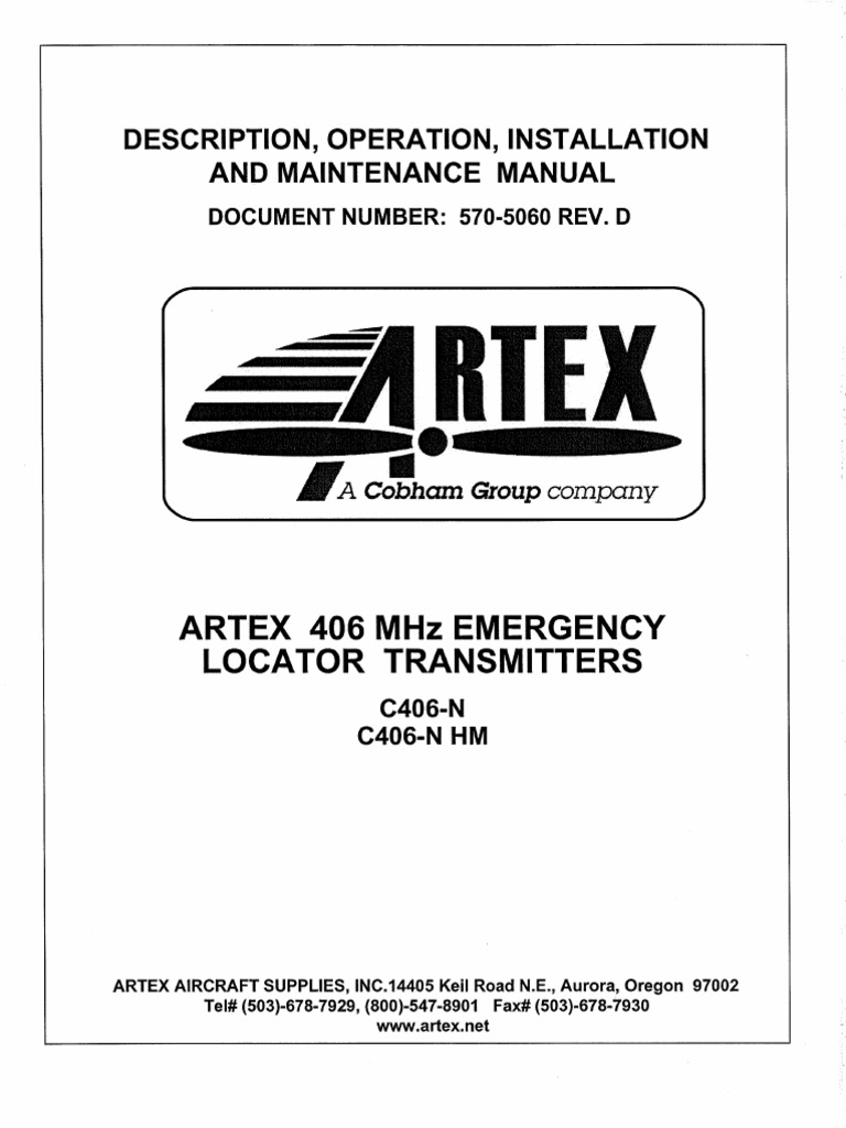 Elt Artex | PDF | Transmitter | Electrical Connector