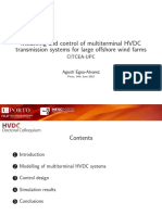 Modelling and Control of Multiterminal HVDC Transmission Systems For Large Offshore Wind Farms