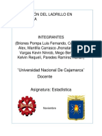 Trabajo de Estadística - Producción de Ladrillo en Cajamarca