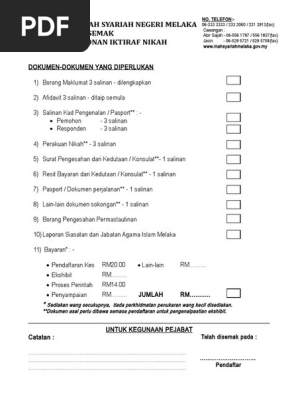 Permohonan Iktiraf Nikah Mrs Pdf