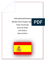 Market Entry Project- Spain