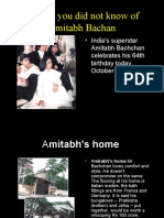 All That You Did Not Know of Amitabh Bachan