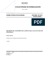 NTE INEN 327:2011 Revisión de cilindros de acero para GLP