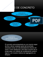 TIPOS DE CONCRETO