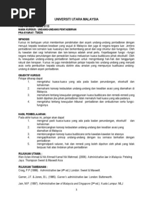 Glul3113 Undang Undang Pentadbiran Pdf