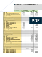 Formato 3.17: "Libro de Inventarios Y Balances - Balance de Comprobación"