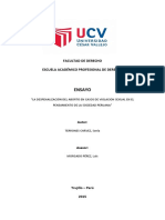 La Despenalización Del Aborto en Casos de Violacion Sexual Influye en La Concepcion de La Sociedad