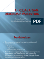 Simptomatologi - DX Psikiatrik