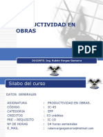 Productividad en Obras RVG