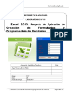 Lab 16 - Excel-Creación de Formularios y Programación de Controles
