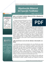 Hipofuncion Bilateral Del Aparato Vestibular PDF