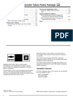 2006 Chevrolet Tahoe Police Manual en CA