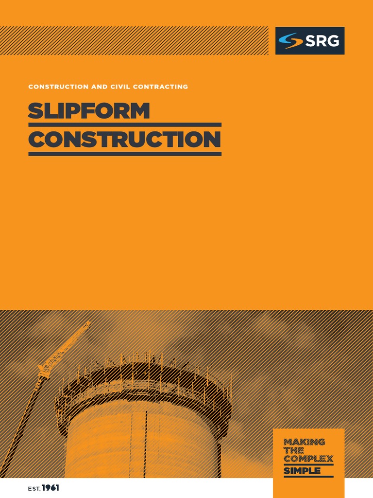 Slip Form Construction of Civil Engineering PDF PDF Concrete
