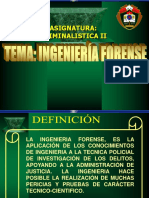 Ingeniería Forense en Criminalística